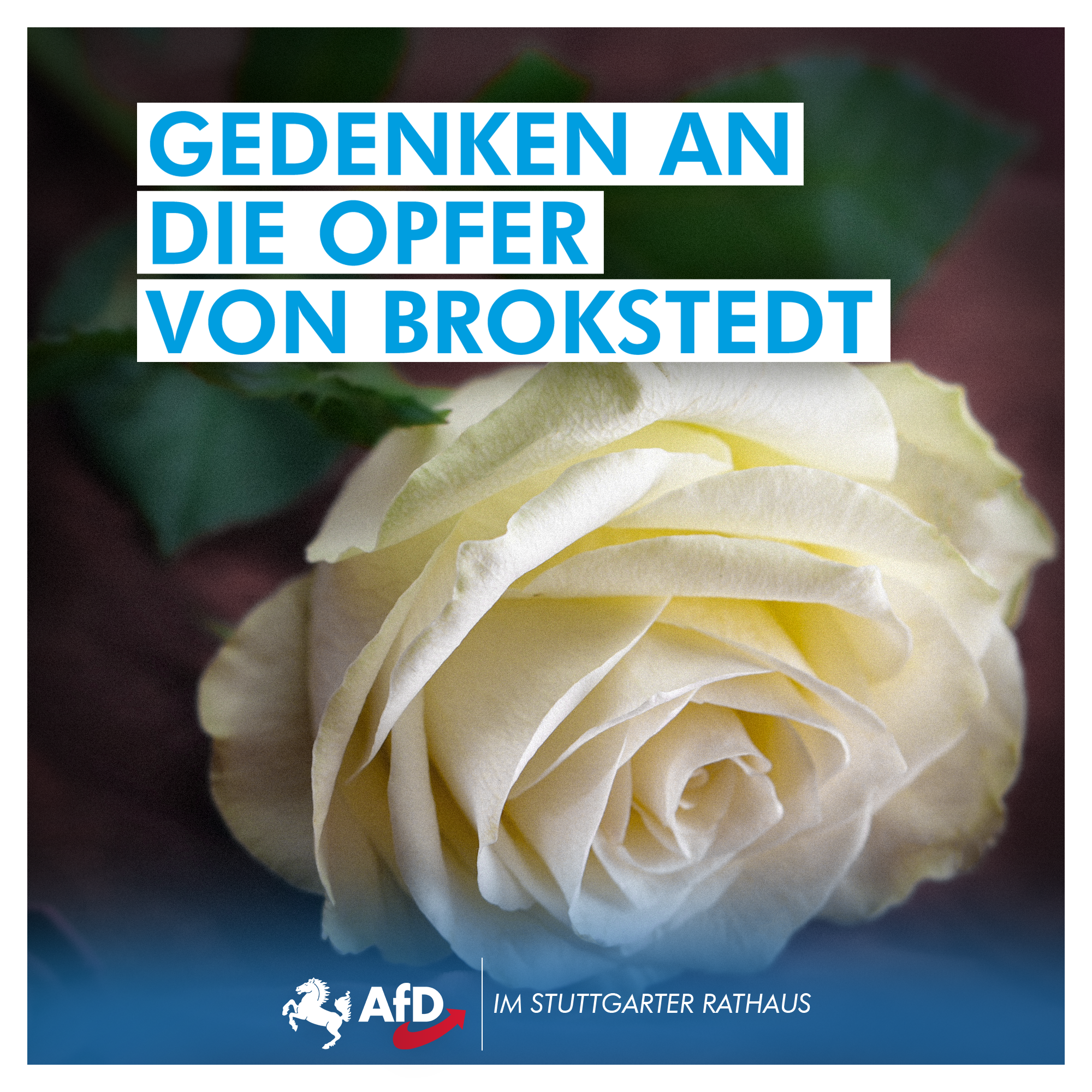 Wir gedenken der Opfer von Brokstedt