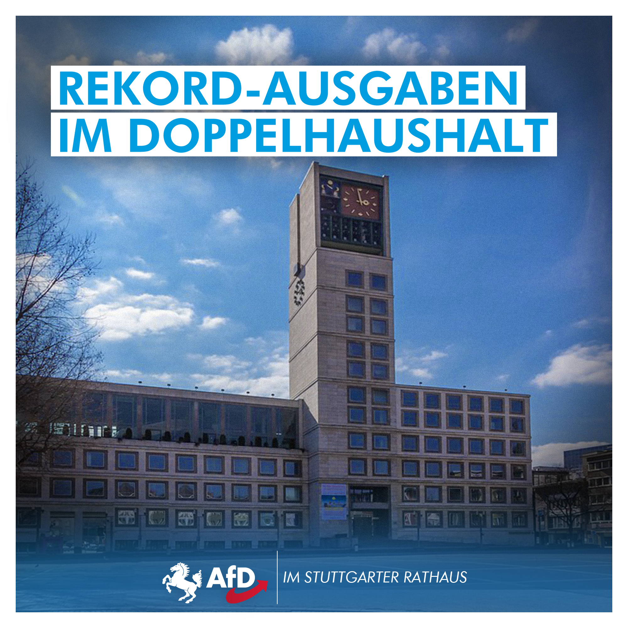 Rekord-Ausgaben im Doppelhaushalt